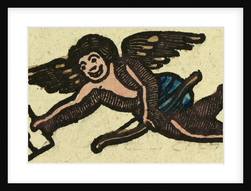 Illustration of English Tales Folk Tales and Ballads. An Angel with a Bow Carrying a Letter by Anonymous