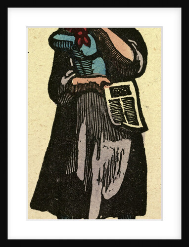 Illustration of English Tales Folk Tales and Ballads. A Man Showing a Piece of Paper by Anonymous