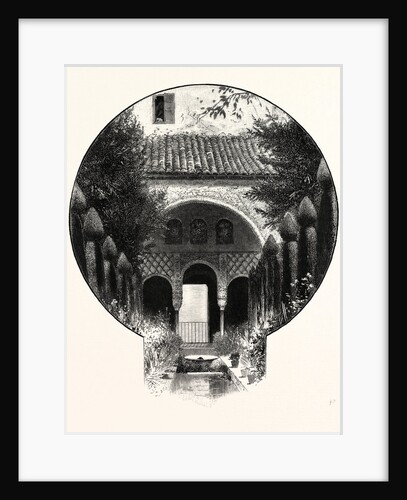 View of the Garden of the Alhambra, Spain by Anonymous