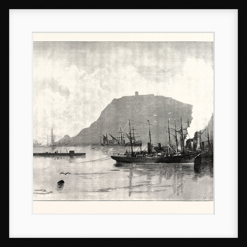 Monjuich, from the Harbour. Barcelona, Spain by Anonymous