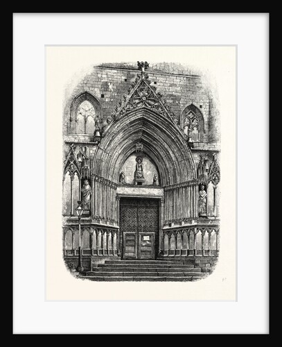 Entrance to the Church of Santa Maria Del Mar, Barcelona, Spain by Anonymous