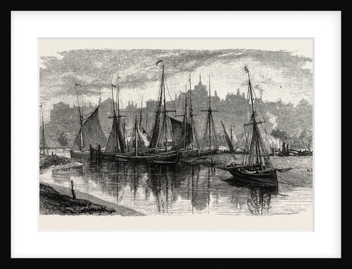 Trawlers Near the Ferry by Anonymous