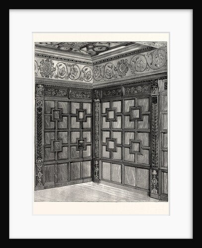 Wainscot and Pargetry, Carbrooke Hall, a Historic House in Sheffield, England by Anonymous