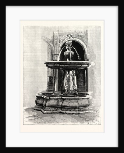 Fountain in Patio of Pilate's House, Seville, Spain by Anonymous