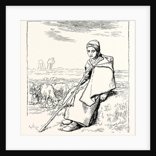 Shepherding, La Bergere, Shepherd by Anonymous