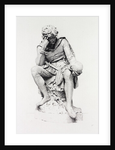 Hamlet, from the Statue by Lord Ronald Gower, Etching by Anonymous