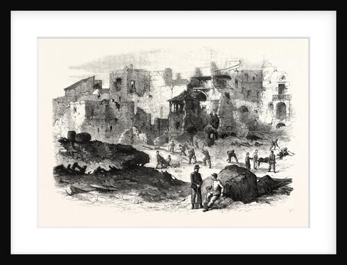 Gaeta: Effects of the Explosion of the Powder-Magazine on the Bastion of St. Antonio As Seen from the Breach by Anonymous