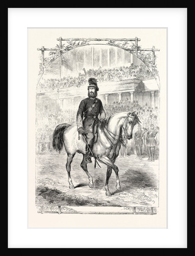 The Volunteer Sham Fight at Brighton on Easter Monday: Lord Ranelagh Passing the Grand Stand by Anonymous