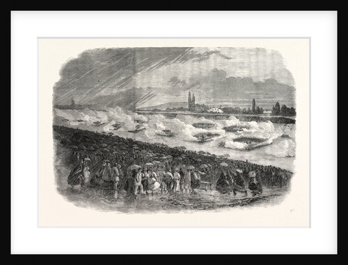 The Volunteer Sham Fight at Wimbledon on Easter Monday: The Troops Formed Into Squares to Resist a Charge of Cavalry UK by Anonymous