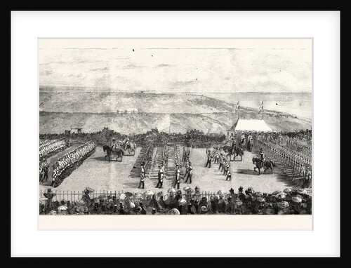 The Volunteer Sham Fght at Brighton on Easier Monday: View from the Grand Stand the Troops Marching Past by Anonymous