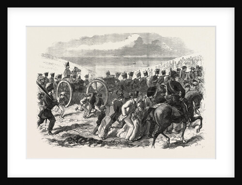 The Volunteer Sham Fight at Brighton on Easter Monday: The Sussex Artillery Ascending the Downs by Anonymous