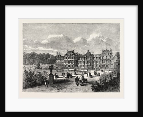 View of the Palace of the French Senate from the Gardens of the Luxembourg by Anonymous