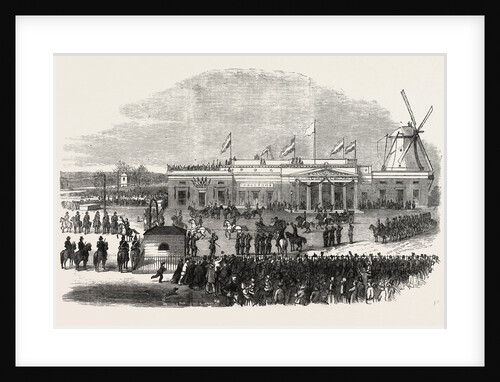 Visit of the King and Queen of Holland to Amsterdam: Their Majesties Leaving the Railway Station by Anonymous