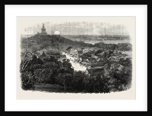 View of the Gardens and the Buddhist Temple in the Imperial City Peking Beijing China by Anonymous