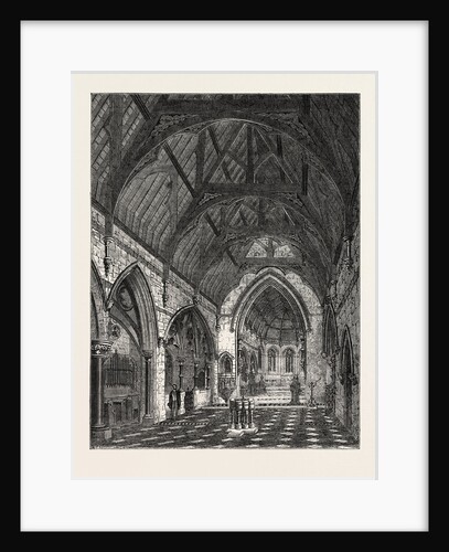 New Church in Tottenham Pars Wilts: View from the End of the Nave by Anonymous