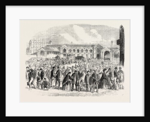 View of British Excursionists to Paris: Excursionists Leaving the Paris Station of the Great Northern Railway by Anonymous