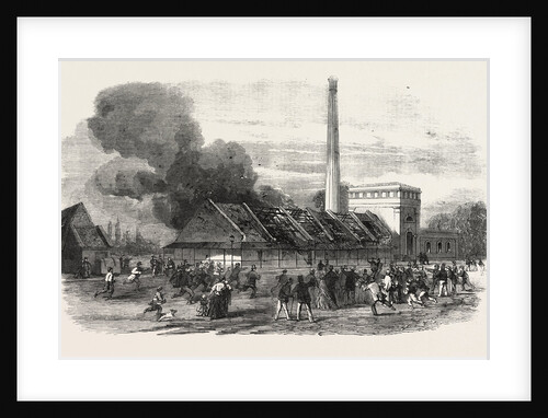 Explosion at the Government Gunpowder-Works Near Waltham: The Powder-Mills after the Explosion by Anonymous