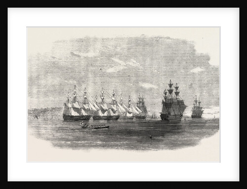 The British Fleet Lying in the Roadstead of Beyrout (Beirut) by Anonymous
