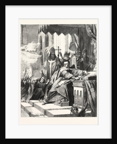 The Coronation of William the Conqueror, Exhibited at the Society of Arts. by Anonymous