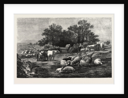 The Arrival at the Fair: A Scene in Auvergne by Anonymous