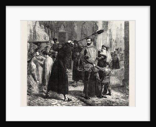 Time of the Persecution of the Christian Reformers in Paris in 1569. From the Exhibition of the Royal Academy by Anonymous