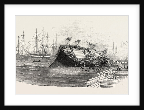 Catastrophe at a Ship-Launch at Hull 1854 by Anonymous