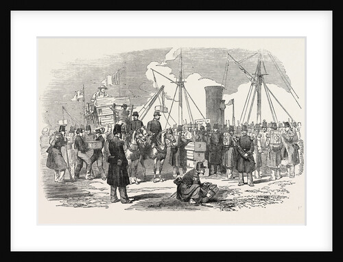 Embarkation of French Troops in English Vessels at Calais: Embarkation of Arms 1854 by Anonymous