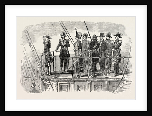 The Emperor on Board the Screw Steam-Yacht La Reine Hortense Leaving the Harbour 1854 by Anonymous