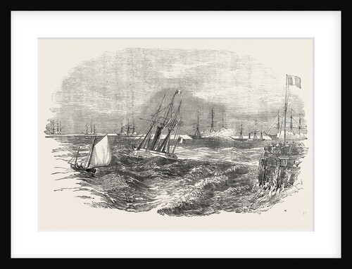 The Emperor Leaving Calais Harbour to Visit the English Squadron 1854 by Anonymous