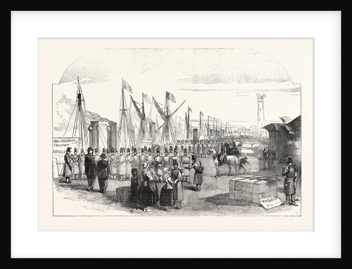 Embarkation of French Troops in English Vessels at Calais for the Baltic 1854 by Anonymous