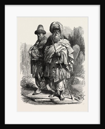 Turkish Dervishes from an Original Drawing by James Robertson of Constantinople Istanbul 1854 by Anonymous