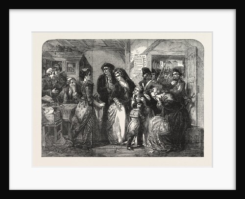 The Arrest of Louis XVI and His Family at Varennes in June 1791. From the Exhibition of the Royal Academy 1854 by Anonymous