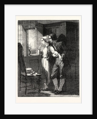 Evangeline, from the Exhibition of the New Society of Painters in Water-Colours 1854 by Anonymous