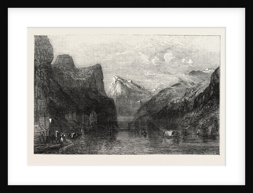 The Bay of Uri Lake of Lucerne, from the Exhibition of the Society of Painters in Water-Colours 1854 Luzern by Anonymous