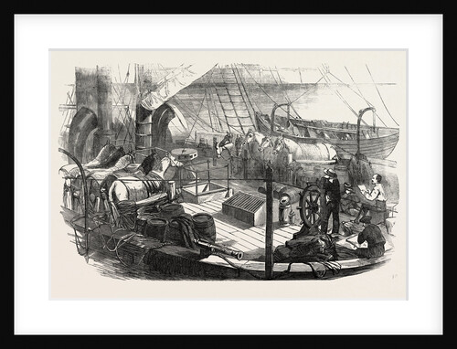 Shipping Artillery Horses at Calais for the French Expeditionary Force to the Baltic 1854 by Anonymous