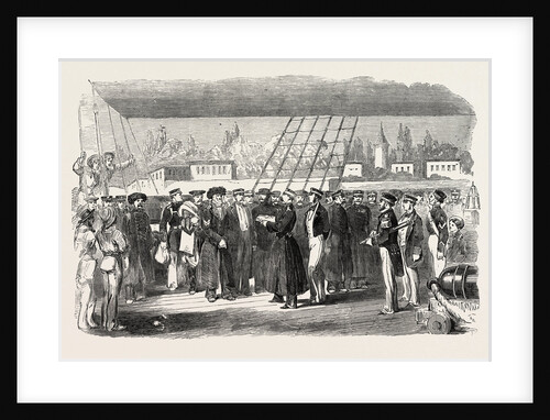 Russian Prisoners on Board the Fury at Constantinople Istanbul 1854 by Anonymous