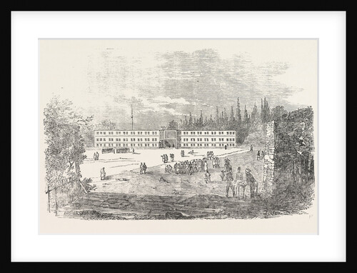 Barracks of Cassim Pacha in Constantinople Istanbul 1854 by Anonymous