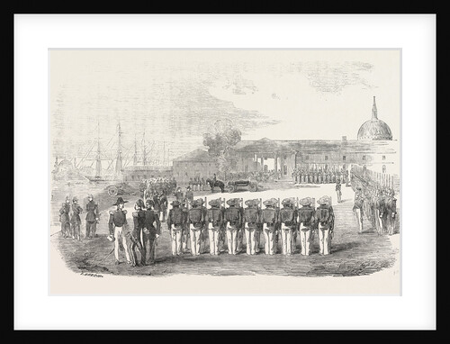 Honours Paid to the Remains of Captain Hyde Parker by the English French and Turkish Troops 1854 by Anonymous