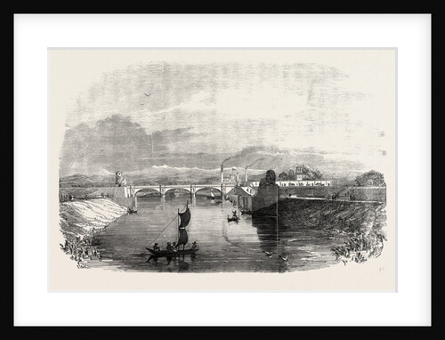 The Ganges Canal at Roorker India 1854 by Anonymous