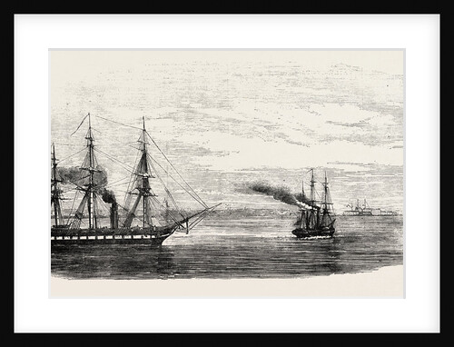 Steamships Reconnoitring at Sveaborg in the Gulf of Finland 1854 by Anonymous