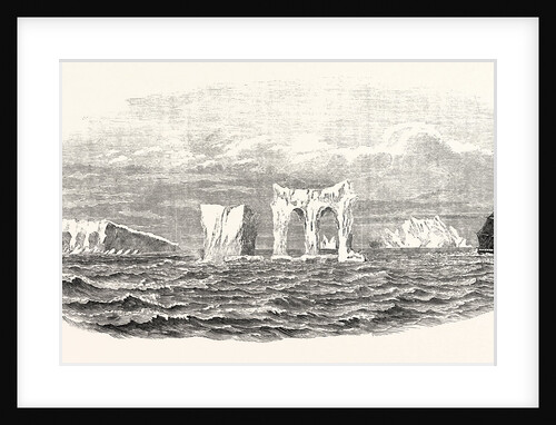 Passage of the Ship Medway Through Icebergs on Her Homeward Voyage from Melbourne 1854 by Anonymous