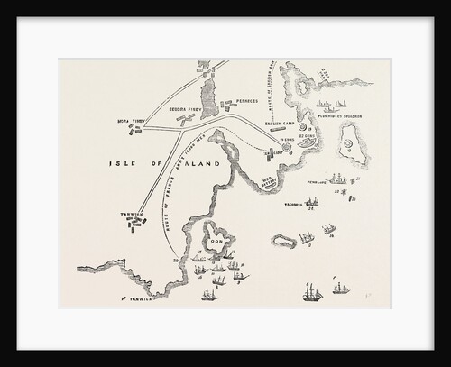 Plan of the Attack on Bombarsund 1854 by Anonymous