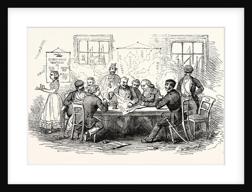 Discussing the War in a Coffee-House at Copenhagen 1854 by Anonymous