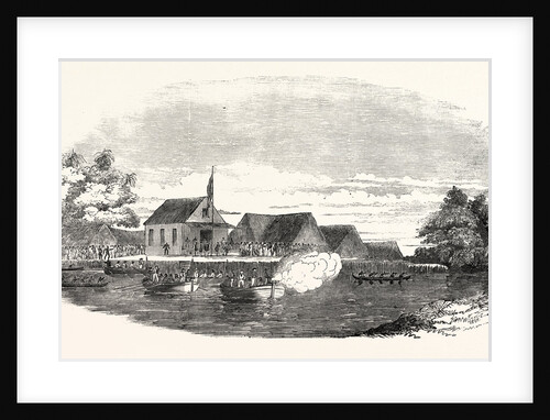H.M.S. Antelope at Fernando Po: Election of a New Sovereign 1854 by Anonymous