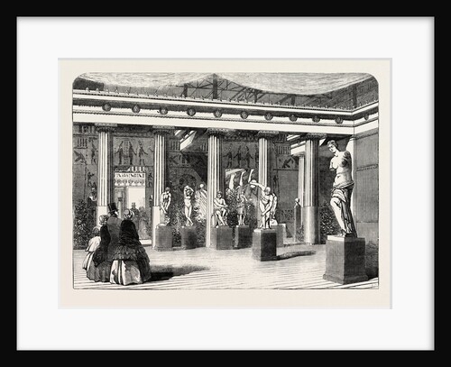 The Greek Court at the Crystal Palace Sydenham 1854 UK by Anonymous