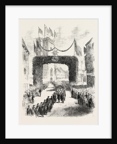 Procession to the Laying of the Foundation Stone of the New Church of St. Thomas Newport Isle of Wight 1854 by Anonymous