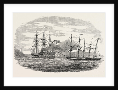The French Screw Steamer Charlemagne Passing the Castles of Europe and Asia by Anonymous