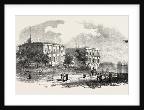 The French Military Barracks Outside Pera 1854 by Anonymous