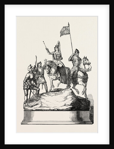 The Doncaster Race Plate 1854 Queen Philippa Before the Battle of Neville's Cross by Anonymous