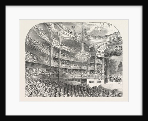 Interior of the Grand Opera-House at Paris France 1854 by Anonymous